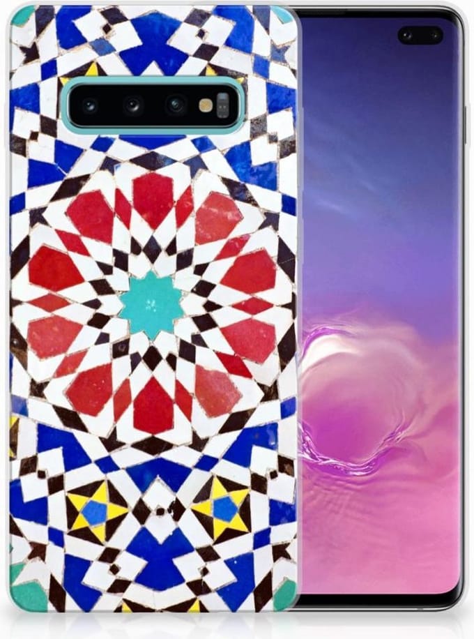Samsung Galaxy S10 Plus TPU Siliconen Hoesje Mozaïek