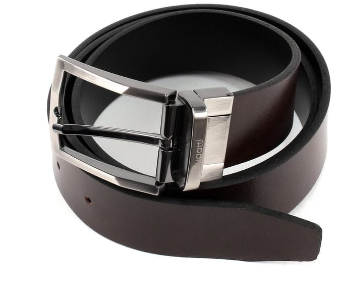 bugatti riem Men's Reversible Belt 3.5 W80 Black / Dark Brown zwart donkerbruin