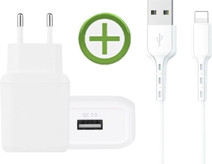 Usb stekker geschikt voor iPad 2017, 2018, 9.7 inch - Lightning naar usb-A kabel - 1 Meter