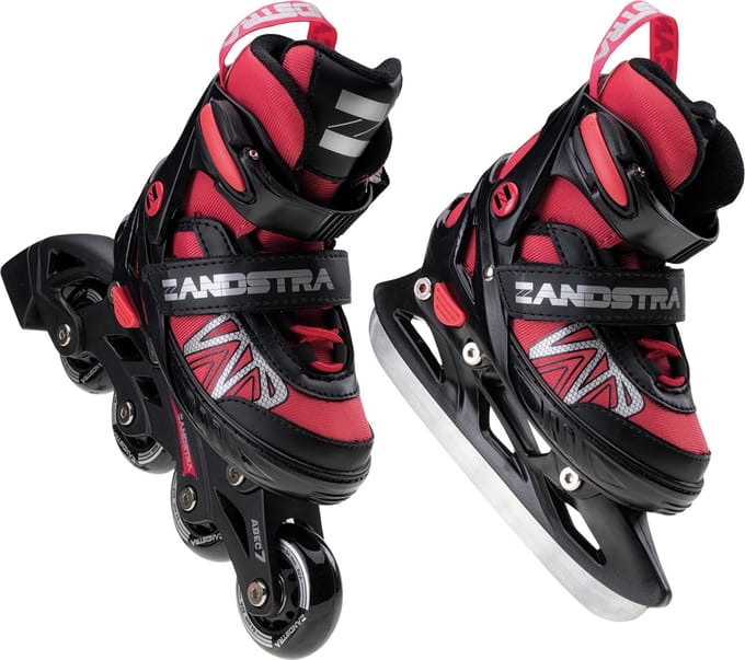 Zandstra 2-in-1 Schaats/Skate Combo Junior (verstelbaar)