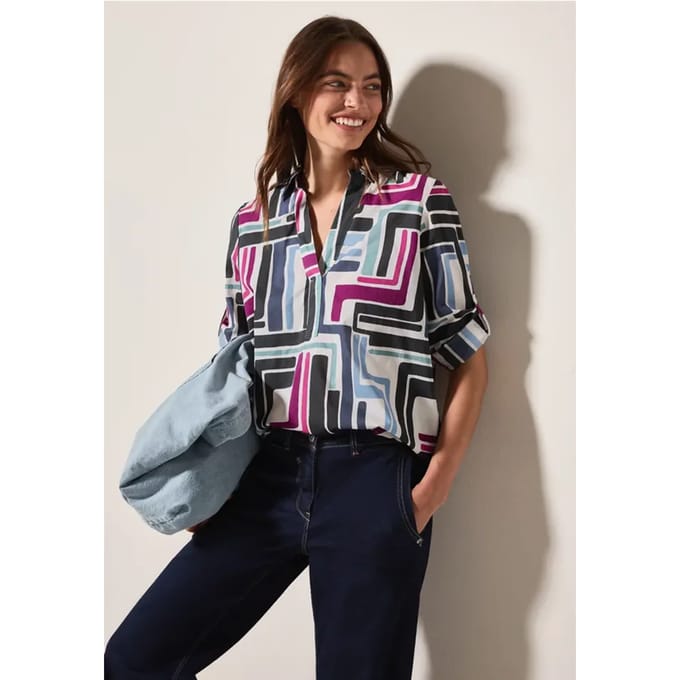 Gedessineerde blouse