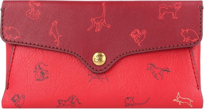 FOSSIL Utensil zak Heritage Envelope Red Velvet Rood