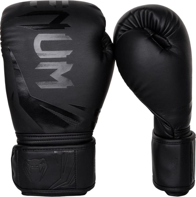 Venum Challenger 3.0 Kickbokshandschoenen - Black/Black - 12 oz