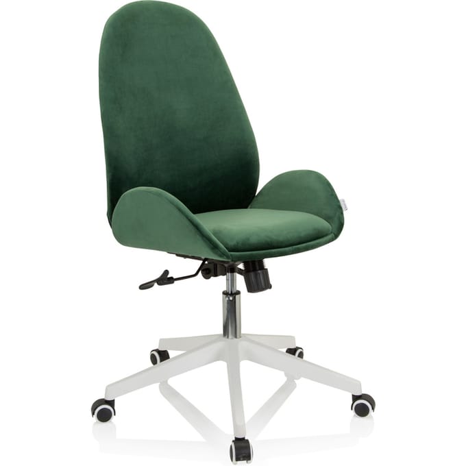 Bureaustoel / draaistoel AVEA fluweel groen hjh OFFICE