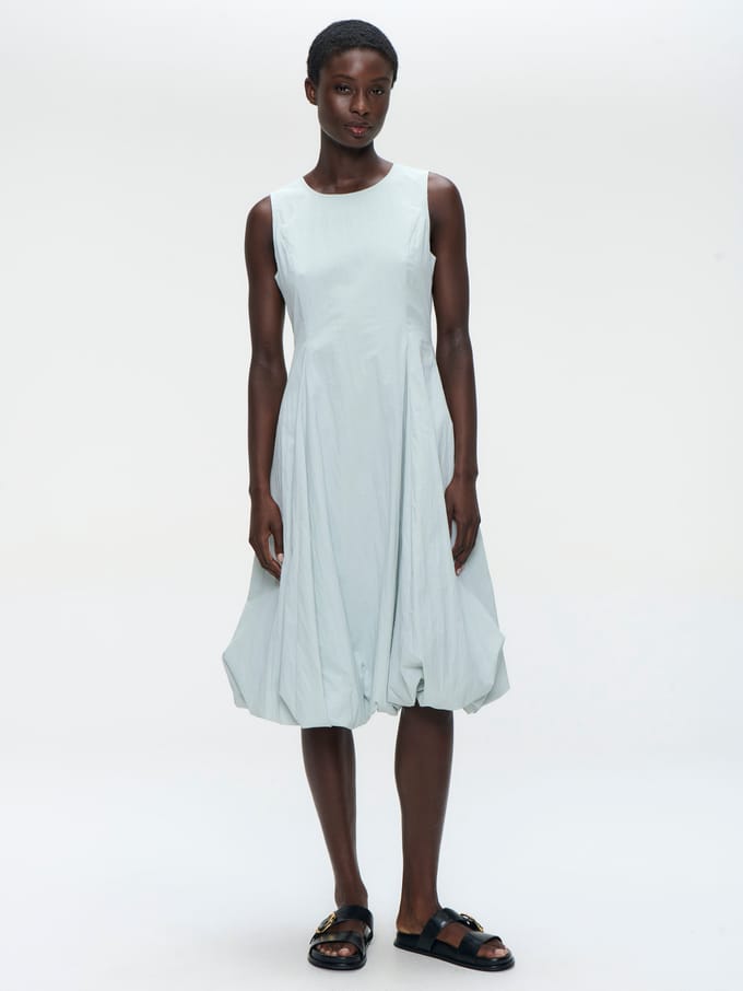 Satomi taffeta dress | Aloe - Aloe / S