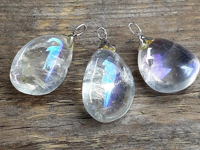 Edelsteen Angel Aura kwarts hanger