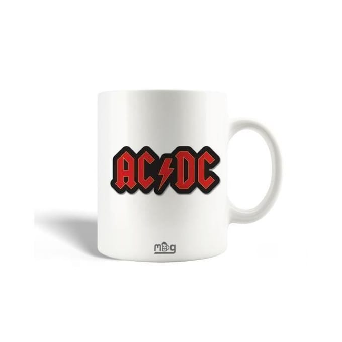 Mug - AC/DC - Logo Rouge - Céramique - 30cl - Compatible lave-vaisselle