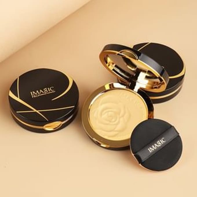 IMAGIC - Rose Pattern HD Setting Compact Powder - 5 Shades #1385 Bronze - 13.5g