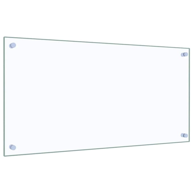 vidaXL - Spatscherm - keuken - 80x40 - cm - gehard - glas - transparant
