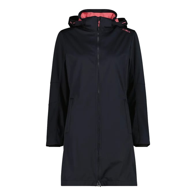Lichte dames softshell parka met afneembare capuchon CMP