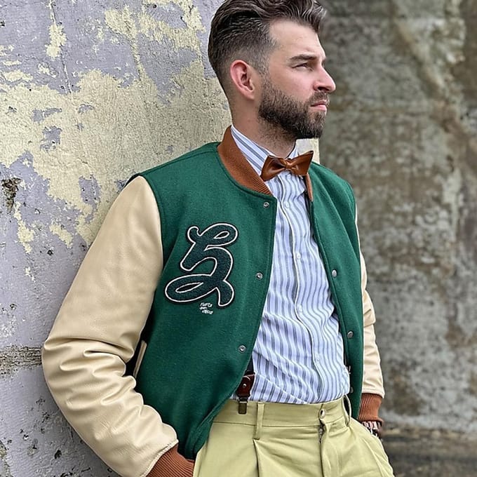Sir Redman - Strikken - strik cognac nerf leder - cognac