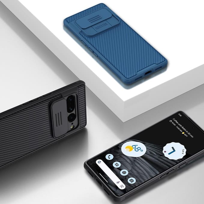 Nillkin CamShield Hoesje voor de Google Pixel 8 Pro - Back Cover met Camera Slider Zwart