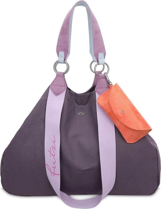 Fritzi aus Preußen Schoudertas Canvas Izzy Bag Plumy Paars