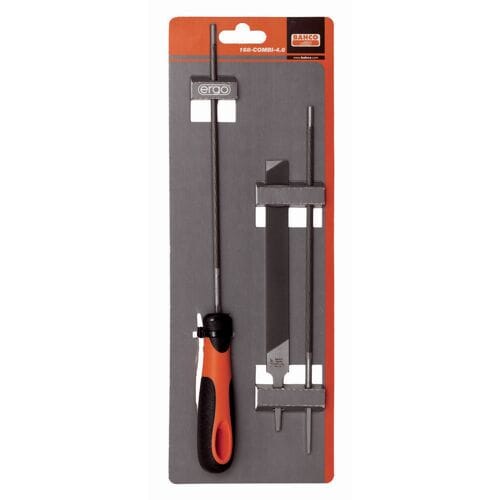 Bahco 168-COMBI-4.8 Set kettingzaagvijlen, Ergo-greep, 200 mm Ø 4,8 mm 1 stuk(s)