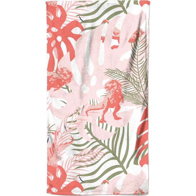 Jurassic World Tropical T Rex Beach Towel