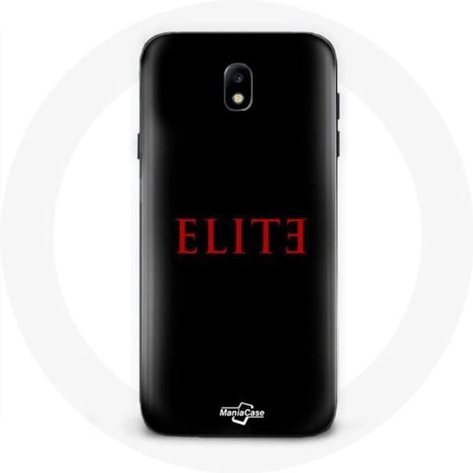 Coque - Samsung - Galaxy J5 2017 Elite - Souple - Logo Rouge - Protection Noir noir