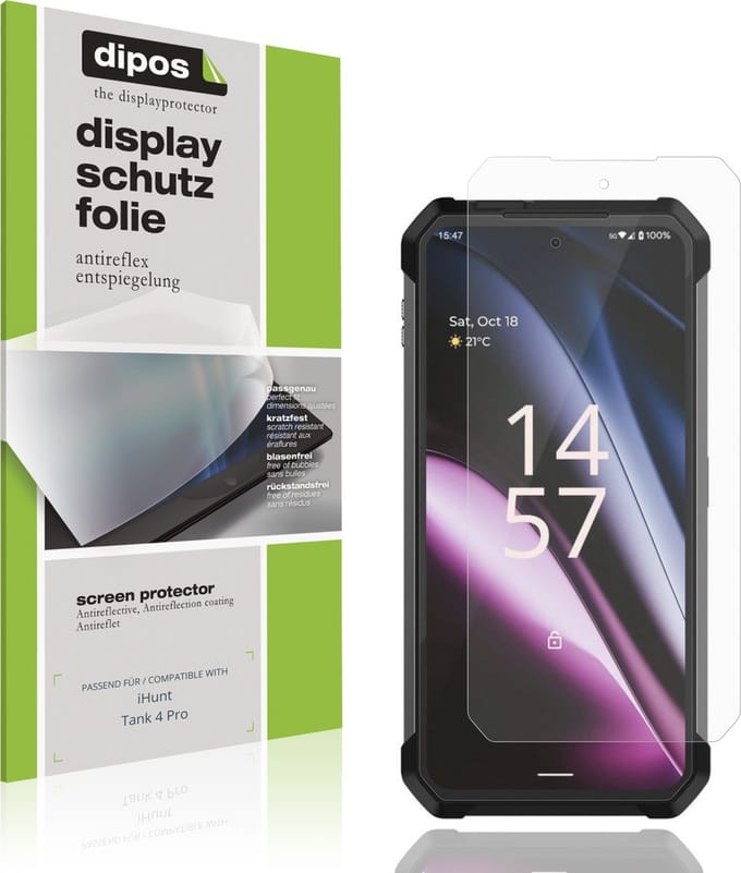 dipos – 4x Matte Beschermfolie geschikt voor iHunt Tank 4 Pro | Krasbestendige & antireflecterende Screenprotector Ultra-Thin