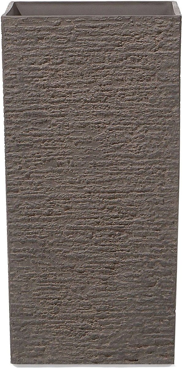 TENNO - Plantenbak - Donkerbruin - 35 cm - Stenenmix