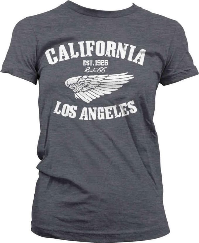 Route 66 Dames Tshirt -S- California Grijs