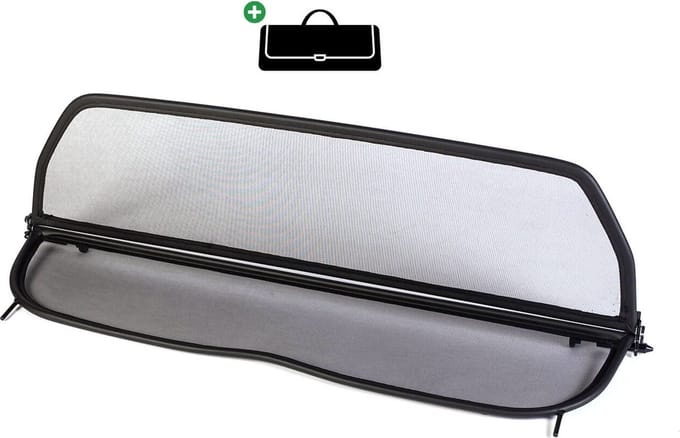 Windscherm Peugeot 206 CC | 2000-2007 | incl. luxe opbergtas | Zwart
