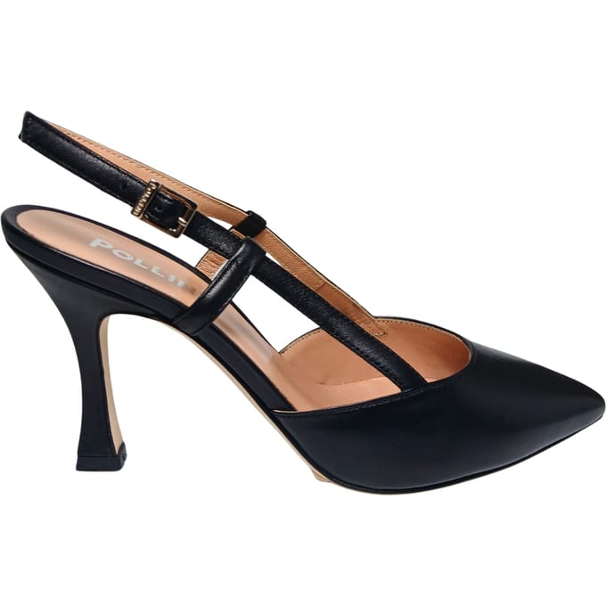 sa10168C9cnap000 Pollini Vrouwen leder zwart