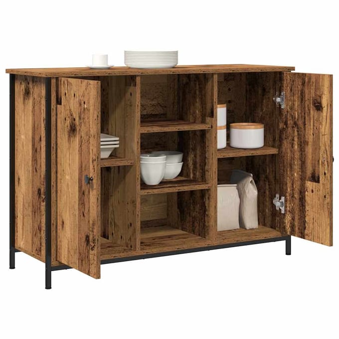 vidaXL - Dressoir - Oudhout - 100 - x - 35 - x - 70 - cm