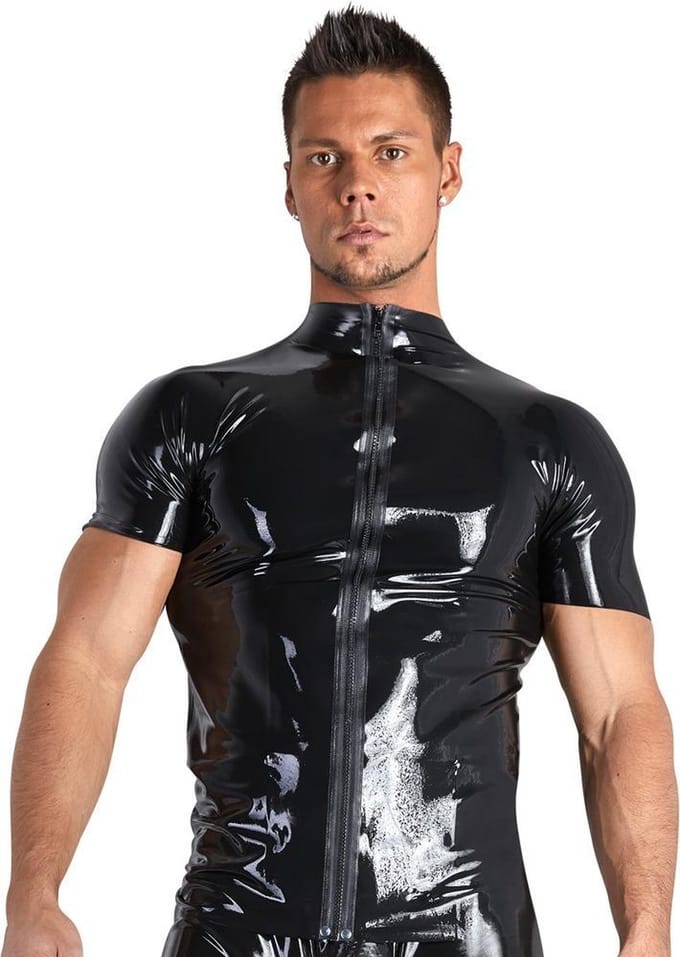 Mannen Latex shirt M