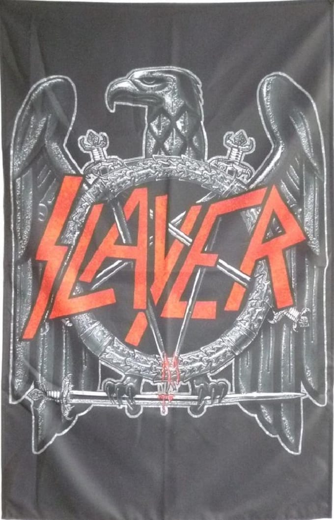 Slayer Textiel Poster Black Eagle Multicolours