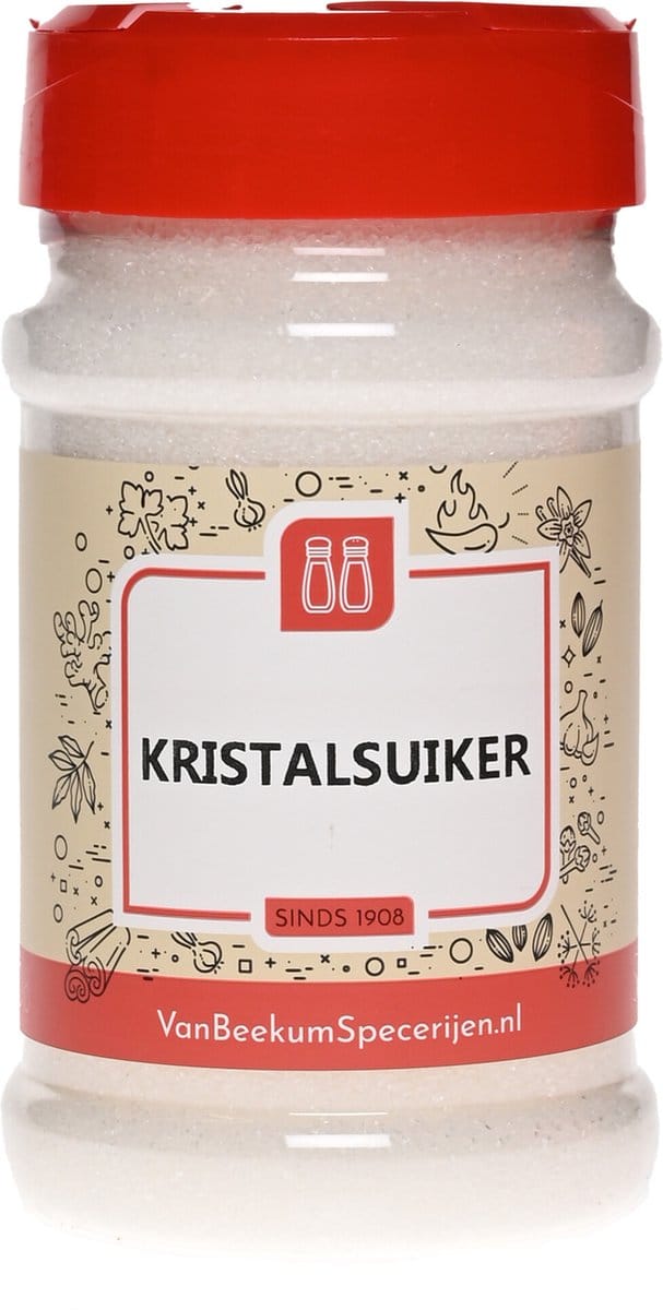 Van Beekum Specerijen - Kristalsuiker - Strooibus 320 Gram