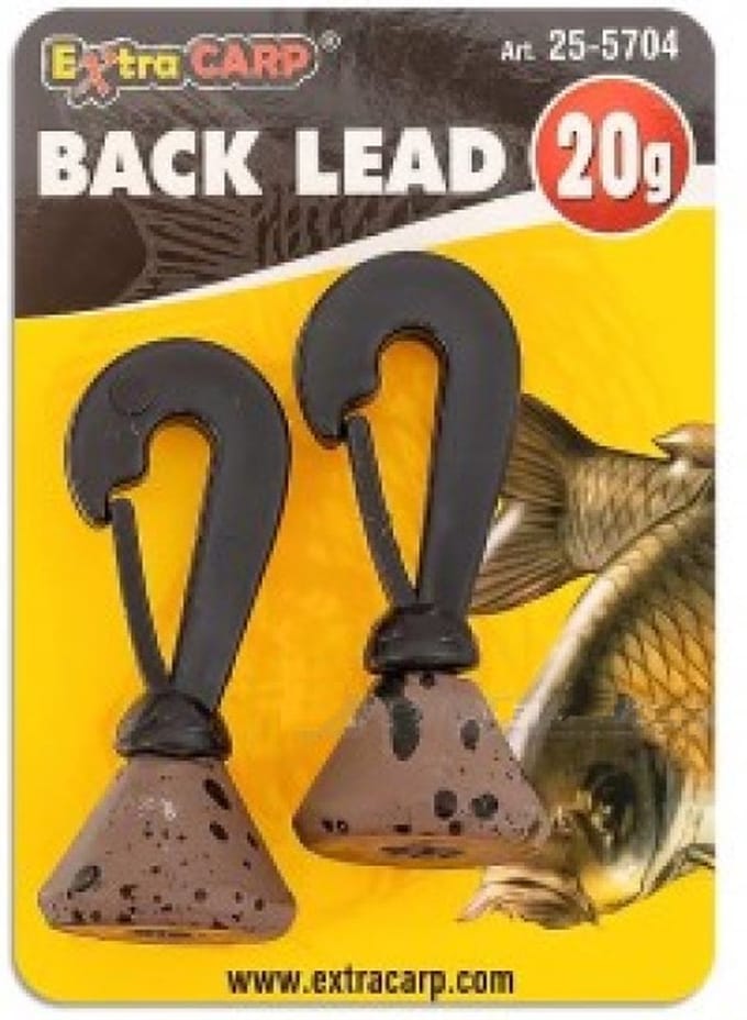 EXC Back Lead - 20g - 2 stuks - Toplood - Top Lood met Clip - Karper Vissen