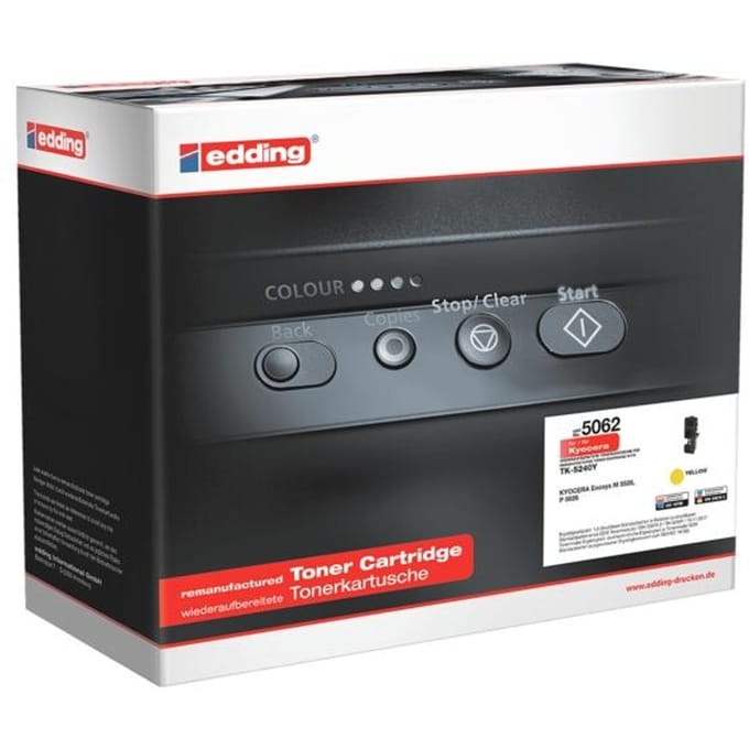 Edding Toner vervangt Kyocera TK-5240Y Compatibel Geel 3000 bladzijden EDD-5062 18-5062