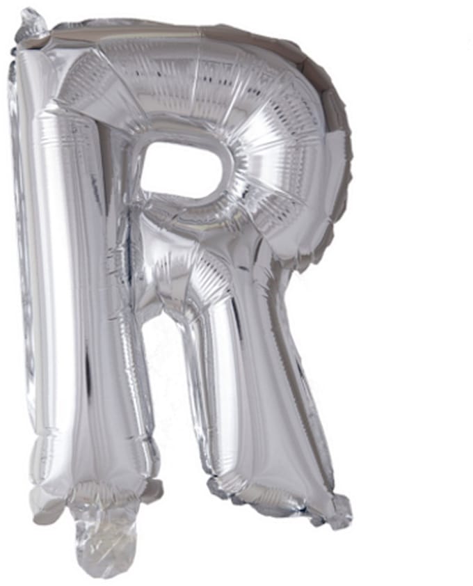 Folie Ballon Letter 40″ R - Zilver