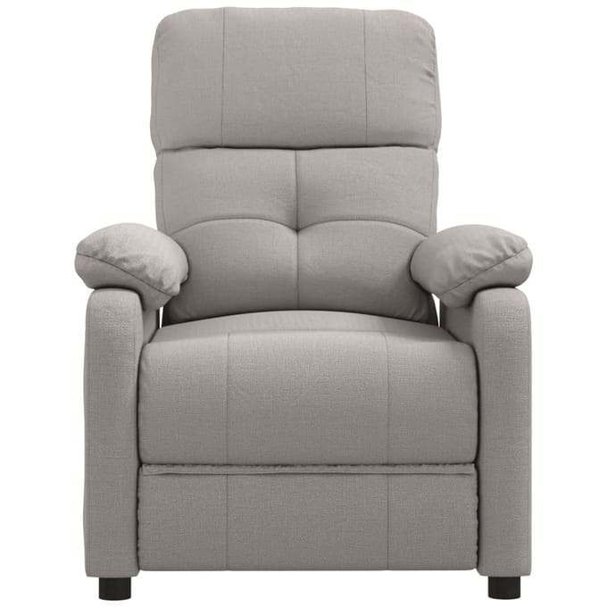 Vidaxl Klapstoel, Kleur Taupe, Bekleed met Stof