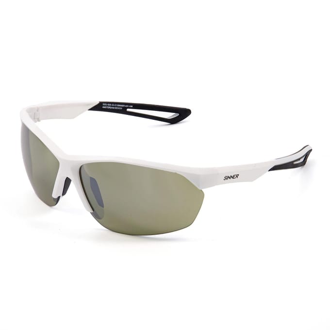 SINNER Pitch - Golf Zonnebril - SINTRAST® lenzen - Mat Wit - Unisex - One size