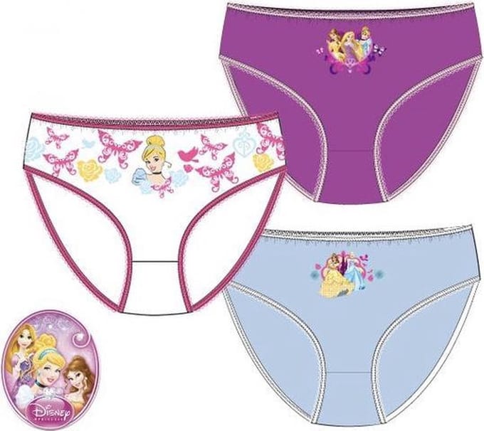 Disney Princess - 3x onderbroek - maat 116/128 (6/8 jaar)