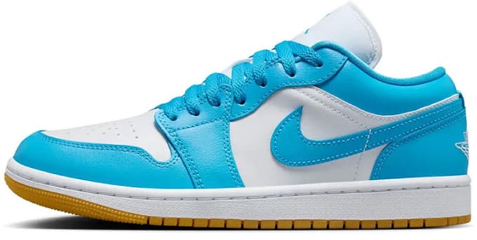 Nike - Air Jordan 1 Low - Sneakers Blauw/Wit - Maat 44.5