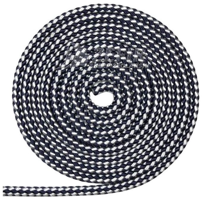 Zefir Nautische Lijn 8mm Wit-Marineblauw - Drijvend & Sterk