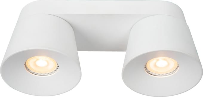 Lucide TRIGONO - Plafondspot (Plafondlamp) - 2xGU10 - Wit