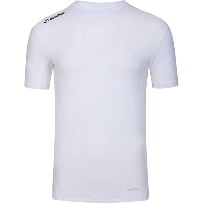 Sondico Effen basislaagshirt voor heren (Wit)