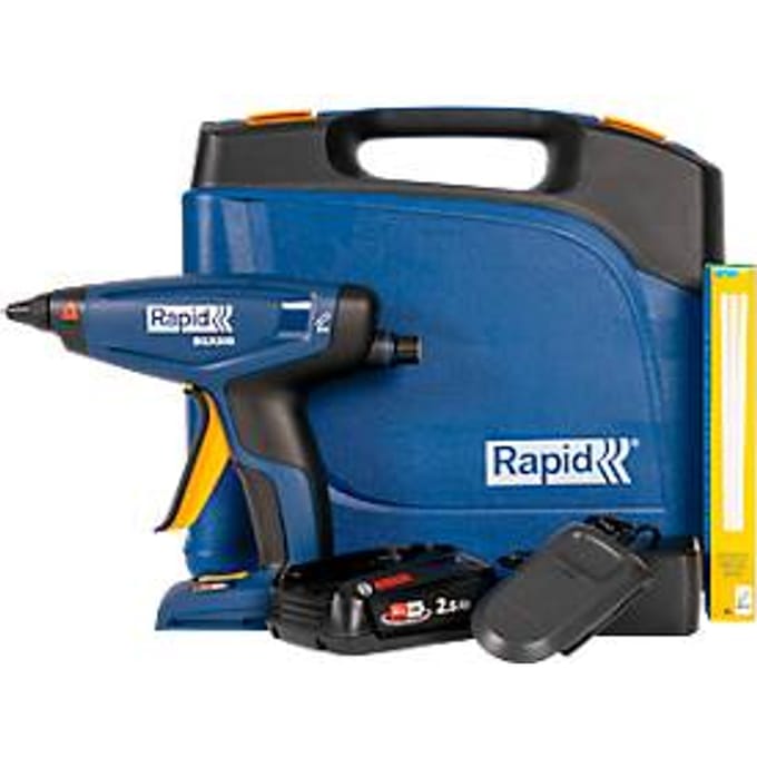 Lijmpistool Rapid BGX500 set, LED-display, ergonomische handgreep, incl. Bosch oplaadbare accu