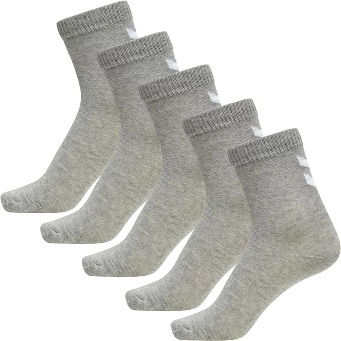 Hummel kindersokken Make My Day Sock, 5-pack, grijs gemêleerd