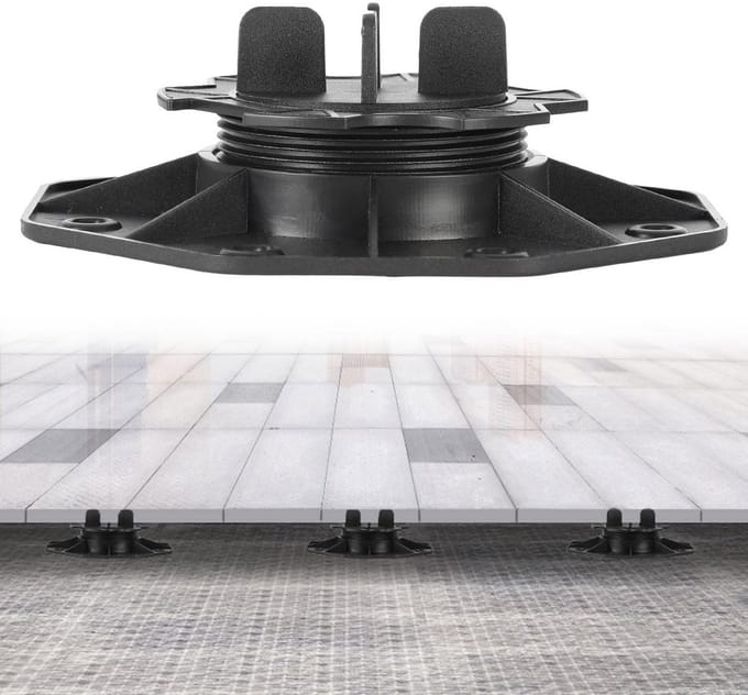 10 Stuks Verstelbare Terrasdragers 19-28 mm voor Tegels en Platen