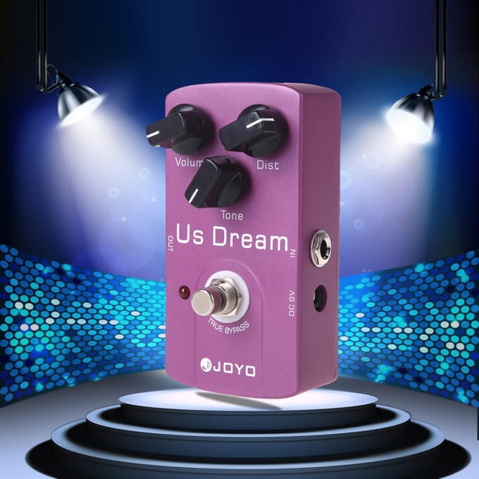 JOYO JF-34 Distortion Gitaar Effectpedaal True Bypass blue
