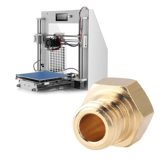 10 stuks 0,4 mm extruderspuitmond van messing, 1,75 mm voor MK10 3D-printeraccessoires beige