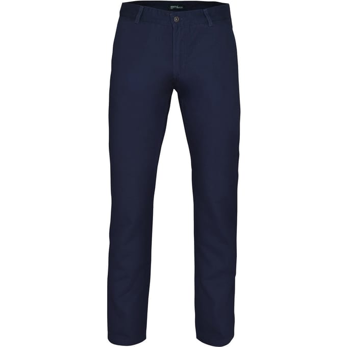 Asquith & Fox Heren Klassieke Casual Chinos/Trousels (Marine)