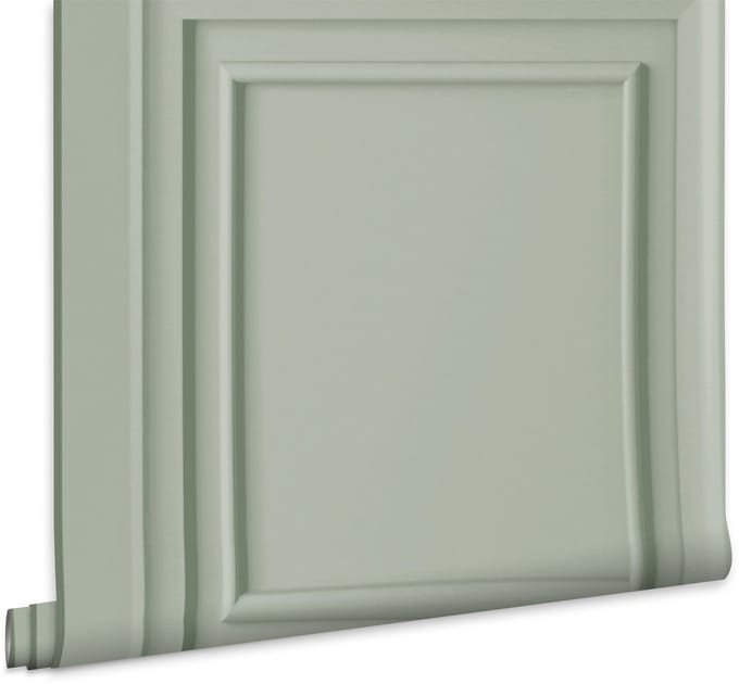 Laura Ashley Redbrook Wood Panel Behang - Houten Panelen - 10mx52cm - Groen