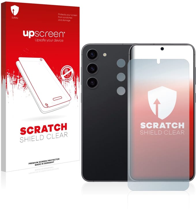 upscreen - Screenprotector voor Samsung Galaxy S23 Plus (Voor+Camera) - Folie Beschermfolie transparant