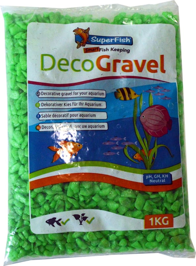 SuperFish Deco Grind Neon Groen 1KG