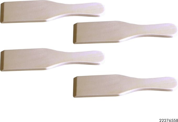 2 x S/4 - Gourmetspatels - Hout (8 stuks)