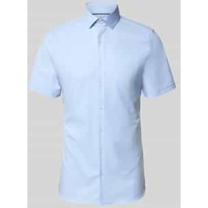 OLYMP Level Five 24/Seven Overhemd, Body Fit, Modern Kent, Bleu